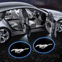 1/2 vnt. Automobilio durų projektoriaus lemputės LED pasveikinimo šviesos emblema Ford Focus Mondeo MK1 MK2 MK4 MK3 Fiesta ST Line Kugo Transit Escape Fusion Explorer Mustang
