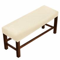 1Pc Stretch Bench Cover For Dining Room Bedroom Spandex Anti-Dirty Home Decor Piano Chair Covers Washable Seat Protector S beige