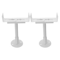 Elegantiški ir tvirti reguliuojamo aukščio radiatorių laikikliai klasikiniams stiliams 2pcs white