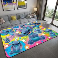 Nauji Animaciniai Dygsnio Kilimai Vaikų Ropojimo Kilimėliai Svetainės Arbatos Stalo Kilimėliai Miegamojo Kilimas Plaunami Grindų Kilimėliai Namų Zonos Kilimėlis 40cm x 60cm black