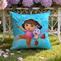 Anime mielas D-Dora tyrinėtojas Pagalvės užvalkalas Namams ir Automobiliui Dvigubos Scenos Pagalvės Užvalkalas: Apverčiama aukščiausiam komfortui 30cmx30cm blue