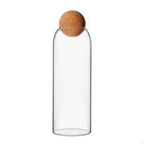 Sandarus stiklinis butelis su dangteliu Laikymo indas prieskoniams, sausainiams 1300ml brown