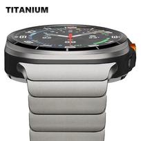 Titano apyrankė Samsung Galaxy Ultra Watch 47mm Correa Prabangus grandinėlės apyrankės Vyriška juosta SAMSUNG GALAXY 47 47MM laikrodžiui 7 ultra Galaxy Watch Ultra gray