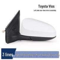 Fits 2014-2022 Toyota Vios & Yaris L Rearview Mirror Assembly with FS Reflector. white