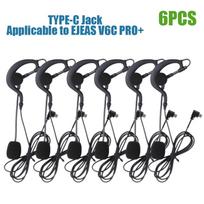 1/6 vnt. EJEAS V6C PRO+/V4C teisėjo ausinės į ausį įdedamos teisėjo domofono ausinės visiško dvipusio ryšio teisėjo komunikacijos priedas mikrofonas