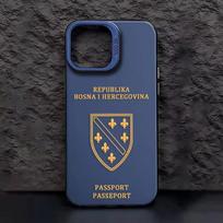 Bosnijos ir Hercegovinos pasas Telefono dėklas iPhone 16 e 15 14 13 12 11 Pro Max Plus Mini X XS XR SE 2020 2022 iPhone 12 mini blue