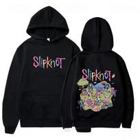 Vyriškas stilius Slipknots Muzika Metalas Roko grupė Moterys Vyrai Gobtuviniai marškinėliai Naujoviški Madingi drabužiai Gobtuvas Žieminiai megztiniai 2XL black