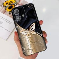 Dėklas Motorola Edge 40 Neo 5G Madingas Dažytas Dangtelis Minkštas Silikoninis Telefono Dėklas Motorola Edge 40Neo Galinis Dangtelis Funda Motorola Edge 40 Neo black