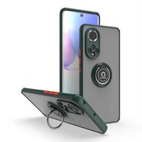 Finger Ring Holder Case for Huawei P30 Pro P40 P20 Pro Matet 20 Honor 30 40 Nova 6 7 8 8i Matte Auto Focus Silicone Phone Cover For  Huawei P20 gray