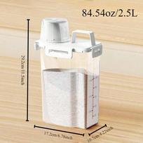 2.5L Covered Moisture-proof Sealed Storage Container - Used for Grain, Nut, Flour, Rice Food Storage Boxes balta