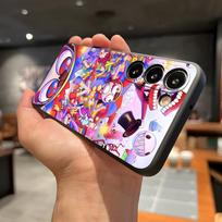 Nuostabus D-Digital C-Circus dėklas telefonui Samsung A56 A36 A26 A16 A15 A25 A35 A55 A14 A34 A24 A54 Juodas minkštas dėklas Samsung A26 white