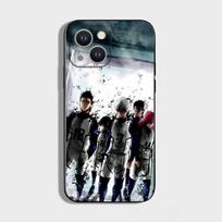 Blue Lock anime telefono dėklas iPhone 17,16,15,14,13,12,11 Plus,Pro Max,XS,X,XR,SE,Mini,8,7, minkšto silikono juodas dangtelis iPhone14Plus gray