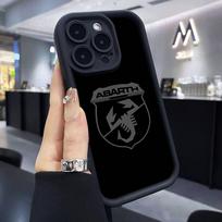 ABARTH Italija Automobilio telefono dėklas IPhone 17 16 15 14 13 12 11 Pro Max Plus Silikoninis smūgiams atsparus dėklas iPhone 17pro max gray