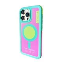 iPhone 13 14 15 16 Pro Max dėklas Magsafe Laiminga Dopamino spalva Antivibracinis Atsparus kritimui Apsauginis dangtelis Vasaros mergaitėms iPhone 15
