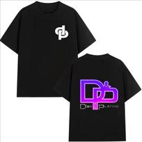 Rapper Jul DOR ET DE PLATINE Tshirt Unisex Women Clothing Fashion Hip Hop YK Shirt Vintage High Quality Cotton Short Sleeve Tops L purple