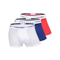 Men's 3-piece set of low waist flat angle underwear S white