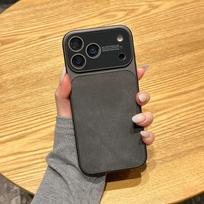 Premium Denim Shell Case for iPhone 16 Pro Max/Apple 17/15/14 iPhone 17 juoda