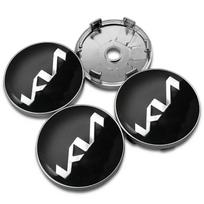 4 VNT. 60 mm Automobilio Ratlankio Centriniai Dangteliai Ratlankio Dangtelis Emblema Lipdukai Aksesuarai KIA Rio Ceed Sportage Cerato Sorento K3 K5 gray