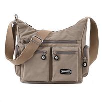 Women's Shoulder bag Nyl Female Travel Handbag Ladies Messenger Bag light CrossBody Bag High-grade Wear-resistant fabric abrikosas