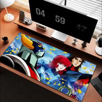 Grendizer ir Actarus UFO Robotas Klaviatūros Stalo Kilimėlis Pelės Kilimėlis Goldorak Anime XL Žaidimų Spausdinimas Kompiuterio Pelės Kilimėlis 800x400x2mm gray