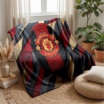 Manchester United themed antklodė Minkšta flanelinė antklodė Pliušinė antklodė jaukiai sofai ar lovai Namų dekoravimui 130x150cm