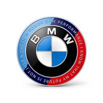 1 vnt. 50-ojo jubiliejaus vairo ženklelis BMW M Power apvalus emblemos lipdukas Automobilio interjero modifikavimo logotipas Tinka visiems BMW modeliams 50TH