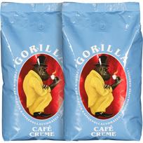 Kavos pupelės Joerges Gorilla Café Creme Blue 2 kg rinkinys (2x 1 kg)