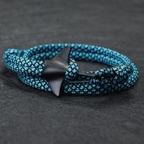 New Manta Bracelet For Men Double Layer Adjustable Paracord Rope Braclet Marine Animal Protection Braslet Beach Surfer Jewelry blue