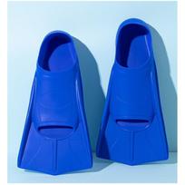 Silikoniniai trumpi plaukimo pelekai laisvuoju stiliumi krūtine treniruotėms suaugusiems vaikams unisex reguliuojamas prigludimas M Recommended Shoe Size 39-41 mėlyna