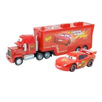 Aukštos kokybės „Pixar Cars“ ir sunkvežimių rinkinys „Lightning McQueen“, dėdė Mack, The King 1/43 metalo modelis, sunkvežimis, Kalėdinė dovana berniukams