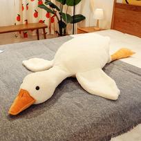 190 cm animacinis didelis baltas žąsis pliušinis žaislas miego pagalvė Kawaii imituojami gyvūnai tikroviškas didelio dydžio minkštas kimštas lėlė mergaičių dovana 60cm