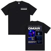 Omar Courtz Por Si No Estoy 2026 Pasaulinio Turinio Grafikos Marškinėliai 2026 Vasaros Naujas Unisex Unisex Medvilniniai Marškinėliai Street Wear Y2K M blue