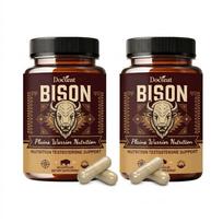 Docteat BISON - Testosterono palaikymas ir vyrų gyvybingumo kapsulės (60 vienetų) 2pack