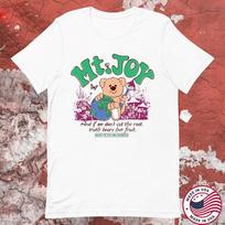 Mt. Joy bear graphic T-shirt M gray