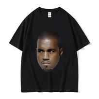 Funny Kanye West Meme T-Shirt Men's Vintage Hip Hop Rap Style Tshirt Men Women Short Sleeve T Shirt Streetwear 4XL black