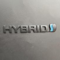 3D Metal HYBRID Logo Side Fender Rear Trunk Emblem Badge Car Sticker Decals For Toyota Prius Camry Crown Auris Rav4s TRD juoda