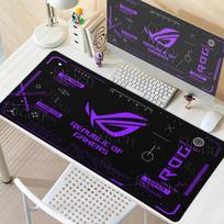 ASUS pailginti pelės kilimėliai Republic of Gamers ROG dideli žaidimų pelės kilimėliai kiliminiai guminiai neslystantys kompiuterio stalviršio kilimėliai klaviatūros kilimėliai 30cmx80cm white