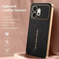 For Honor 600 600 Pro aukščiausios kokybės galvanizuotas, liči tekstūros, atsparus smūgiams ir pirštų atspaudams telefono dėklas Honor 600 Global juoda