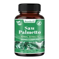 Bunkell Saw Palmetto Herbal Extract Dietary Supplement - 500mg Complex, 120 Capsules 120 Capsules