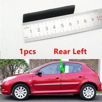 1 vnt. Automobilio išorinio lango guminė sandarinimo juosta Peugeot 206 207 Citroen C2 Automobilio dalis 1pcs Rear Left RL gray
