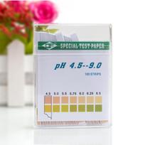 PH Test Paper 2 Color 4.5‑9.0 Quick Testing 100 PH Monitoring Strips with Colour Card for Water gray
