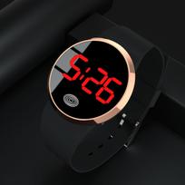 Naujas „Wish“ LED elektroninis laikrodis: Didelis ekranas, stilingas plastikinis dizainas vyrams, moterims ir studentams black