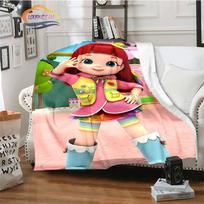 3Dcartoon series Rainbow Ruby Children's blanket Lulu and bear cute  Intelligence  adventure  Animation 100cm x 150cm