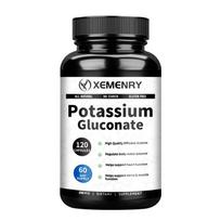 XEMENRY Potassium Gluconate 90mg Capsules 120pcs — Electrolyte Balance, Daily Nutrition, Muscle Wellness 120*1