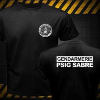 Prancūzijos žandarmerija PSIG GIGN Kovos su terorizmu specialiosios pajėgos Unisex marškinėliai S black