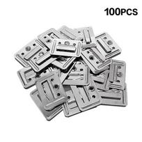 50/100 vnt. Bambuko pluošto plokštės sagtis integruotai sienų plokštei Nerūdijančio plieno jungtis Baldų techninė įranga Spaustuvas 100PCS