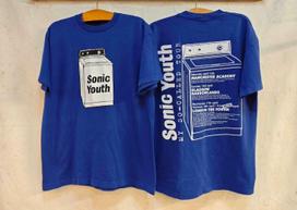 Vintage 90s Band Sonic Youth Washing Machine Concert Tour Sz.L T-Shirt REPRINT Unisex T-Shirt M blue