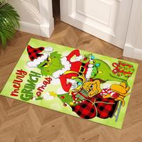 Grinčo Kalėdų Šventės Plotas Kilimas Tinka Balkonui Įėjimui Koridoriui Lauke Neslystantis Kilimas Anime Biuro Dekoras Gimtadienio/Kalėdų Dovana 60cmx90cm