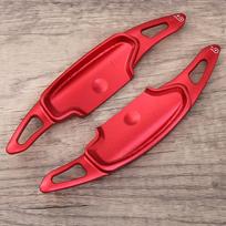For KIA PV5 2026 Car Steering Wheel Shifter Paddle Extension DSG Stickers Car Styling Accessories Aluminum Alloy raudona