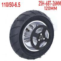 110/50-6.5 Galinis ratas Pocket Bike Geros kokybės padanga su kamera Stabdžių disko plokštelė # T8F-54T Žvaigždutė 47cc 49cc Mini Motociklui 25H-68T-26MM